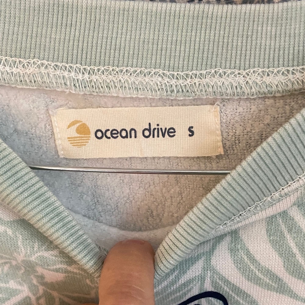 Ocean Drive Mint Green Patterned Top - image 2